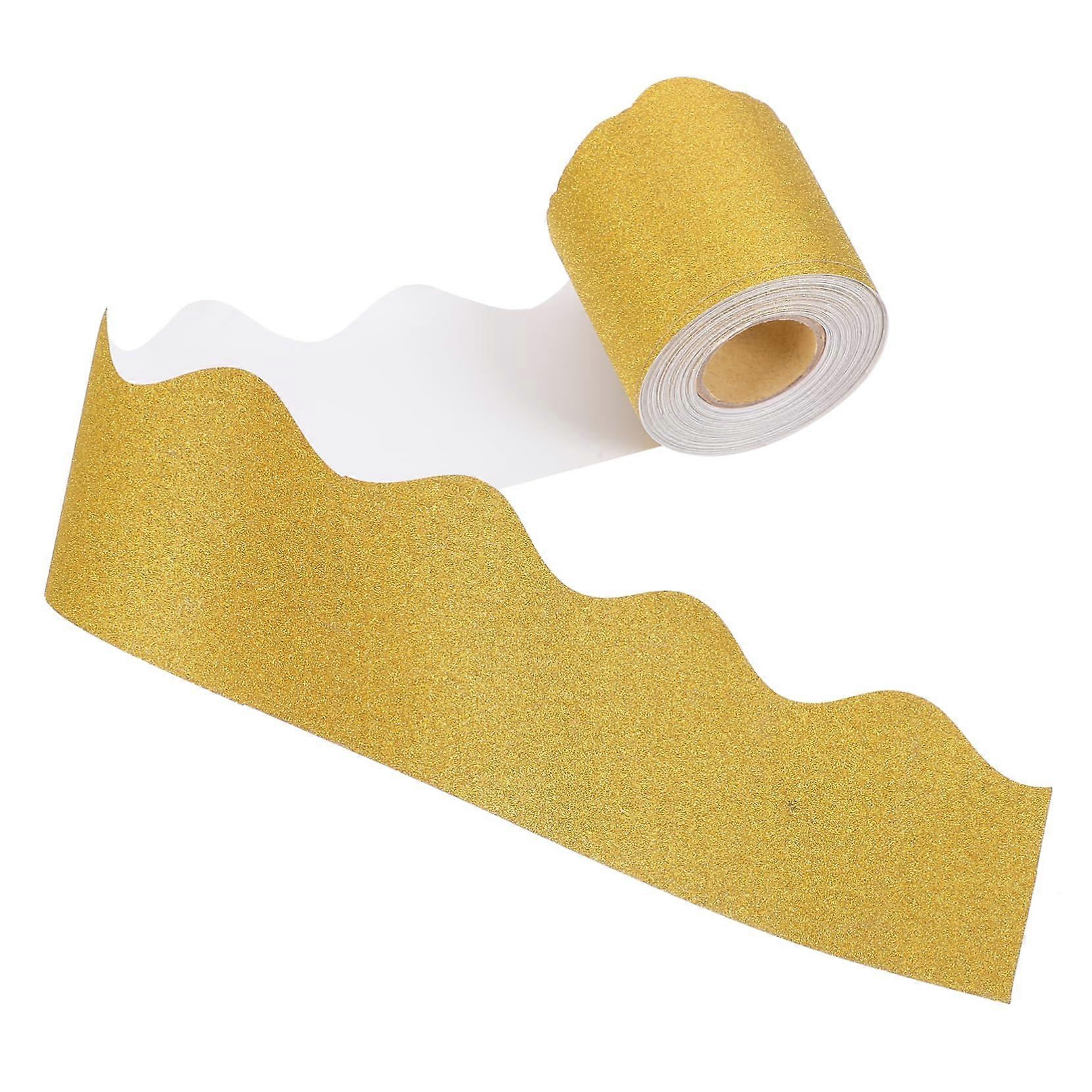 1 Roll Decorative Wall Border Glossy for Classrooms for Bulletin Board and Creative Craft Projects Vibrant