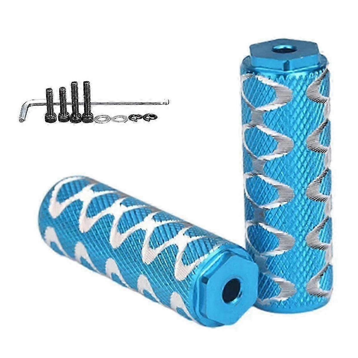 Mounting foot post suitable for rear pedal of folding bicycle rear pedal blue