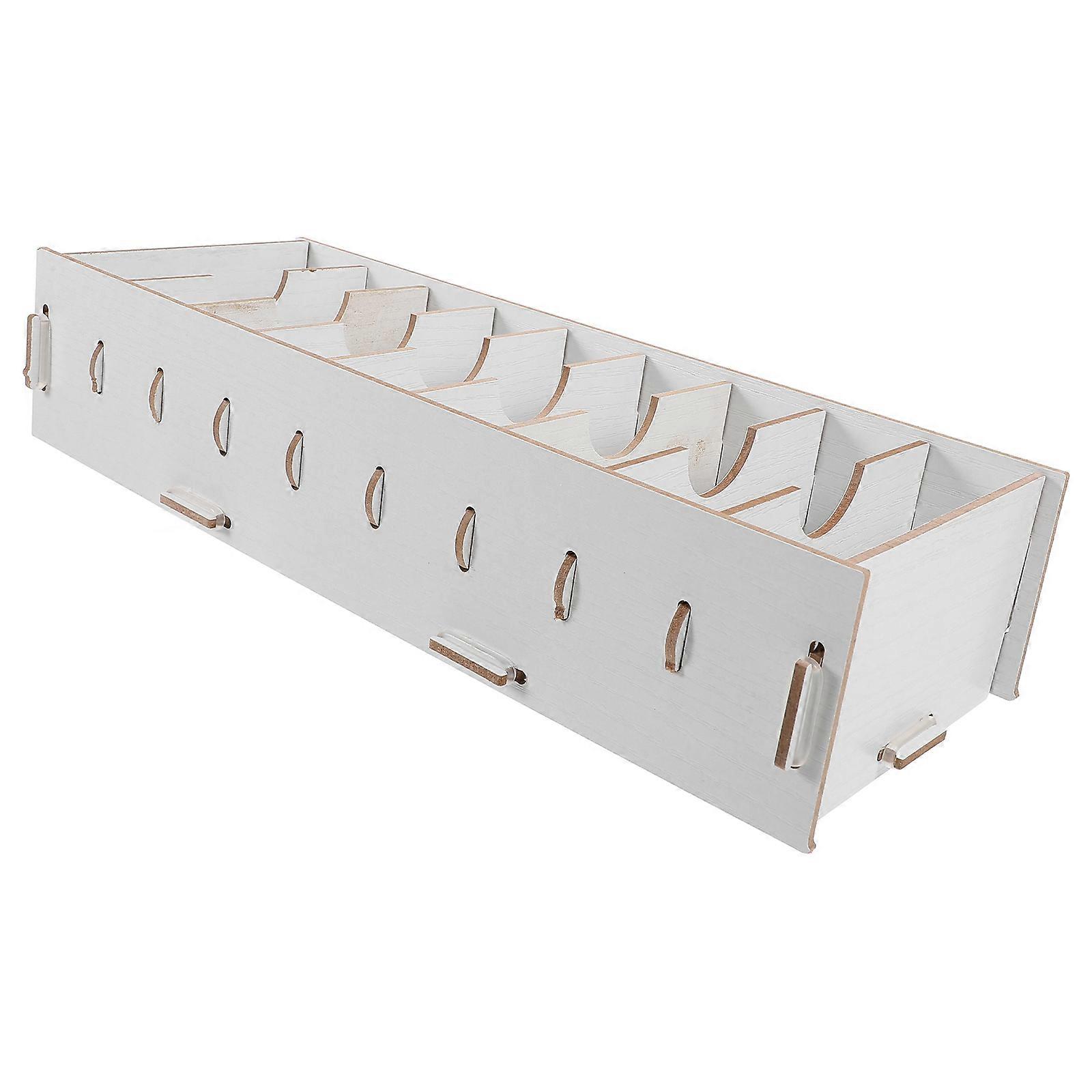 Wooden Business Card Holder Organizer Box for Office Reception and Exhibition Use Stylish Desktop Display Stand for Professional Card Management