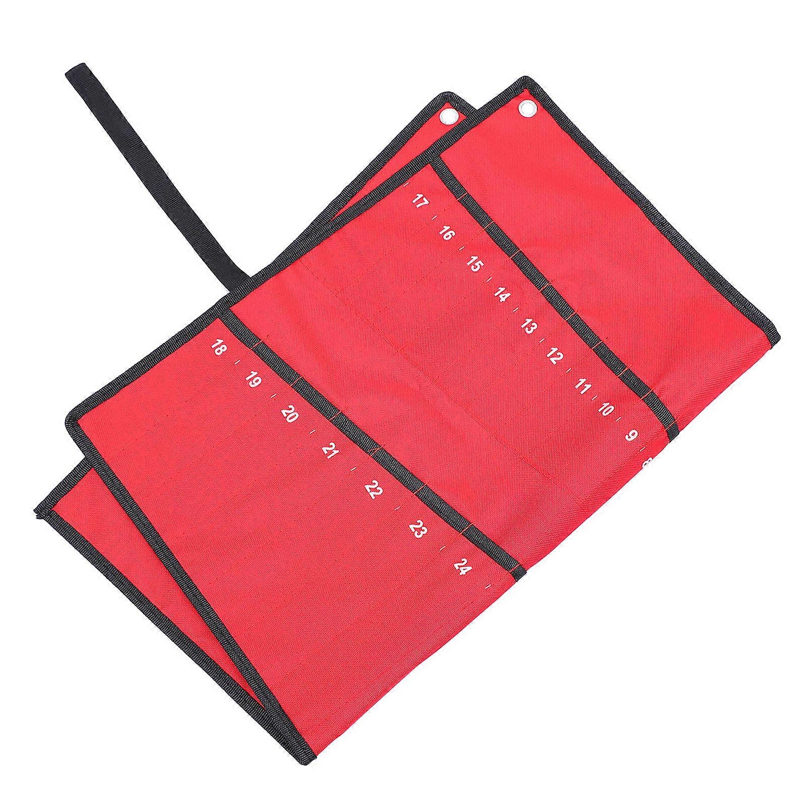 Canvas Tool Storage Bag Set Spanner Holder Wrench Organizer Pouch
