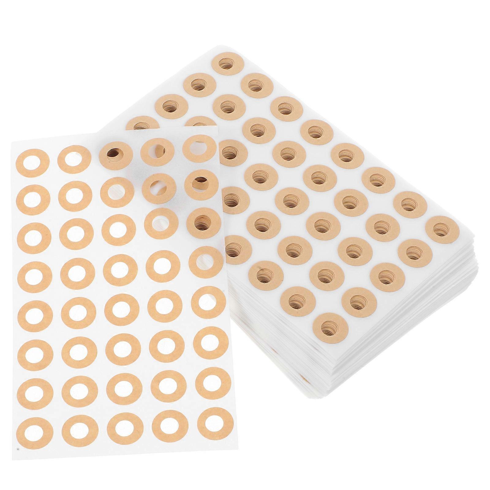 Binder Sticker Hole Protection Loose Leaf Hole Reinforcement Labels Tear Prevention Document Organization for Students Professionals 100Sheets