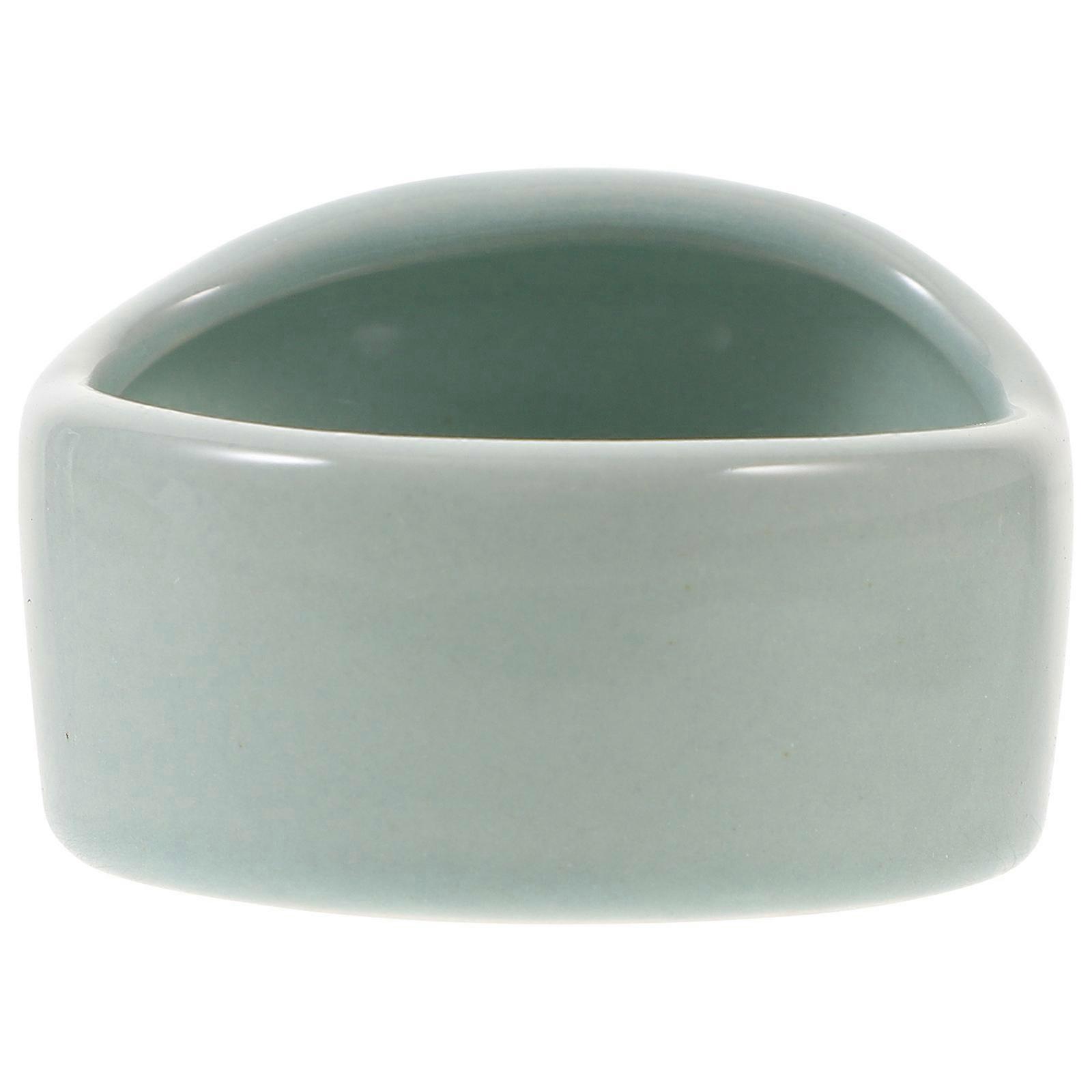 Small Pet Hamster Food Bowl Ceramic Dishes for Guinea Pigs and Birds .4×2.4×1.6in Non-Toxic 1Pack