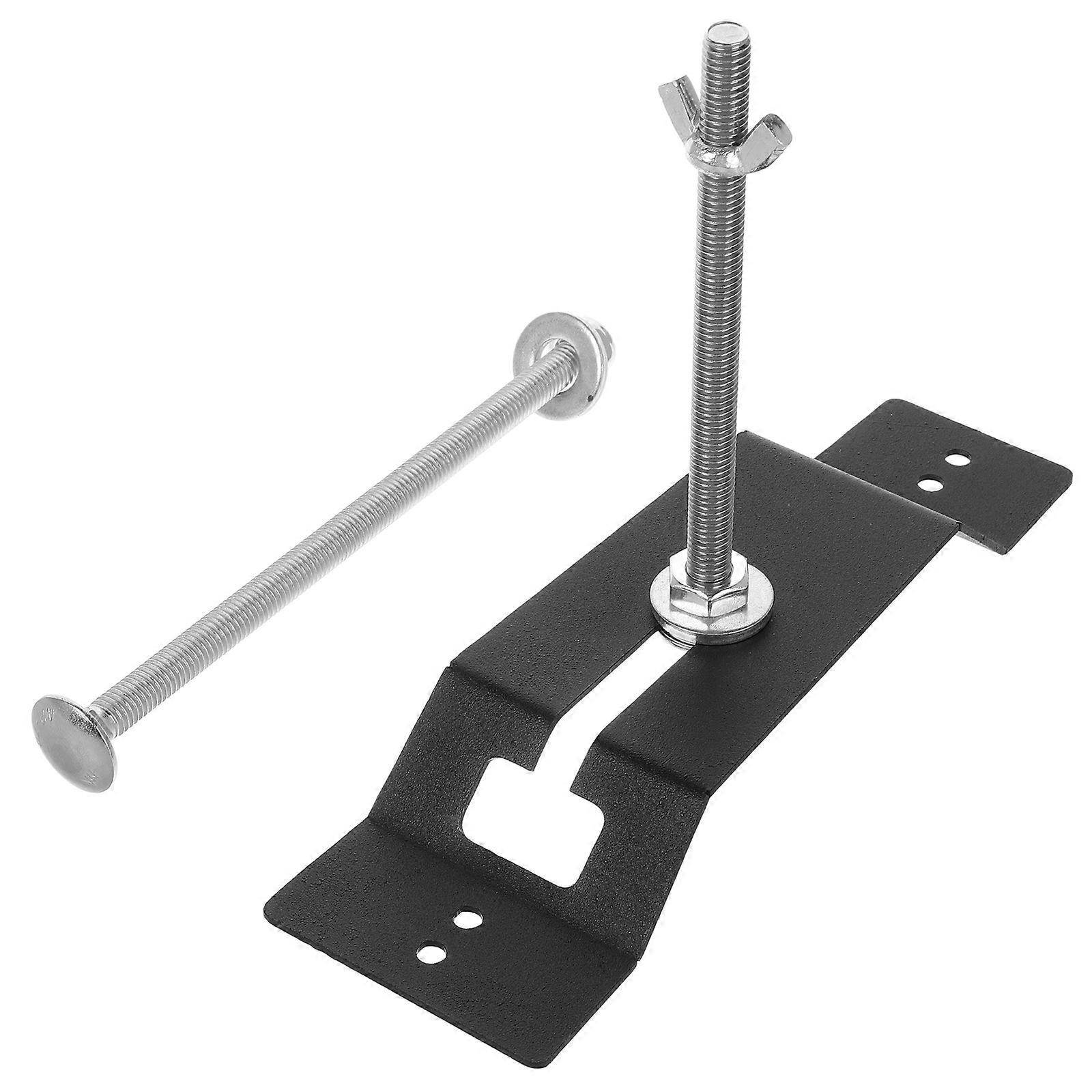 Wall Mounted Spare Tire Carrier Bracket for Trailer Wheel Mount, High Carbon Steel, Quick Access, Secure Storage, Easy Installation with Included