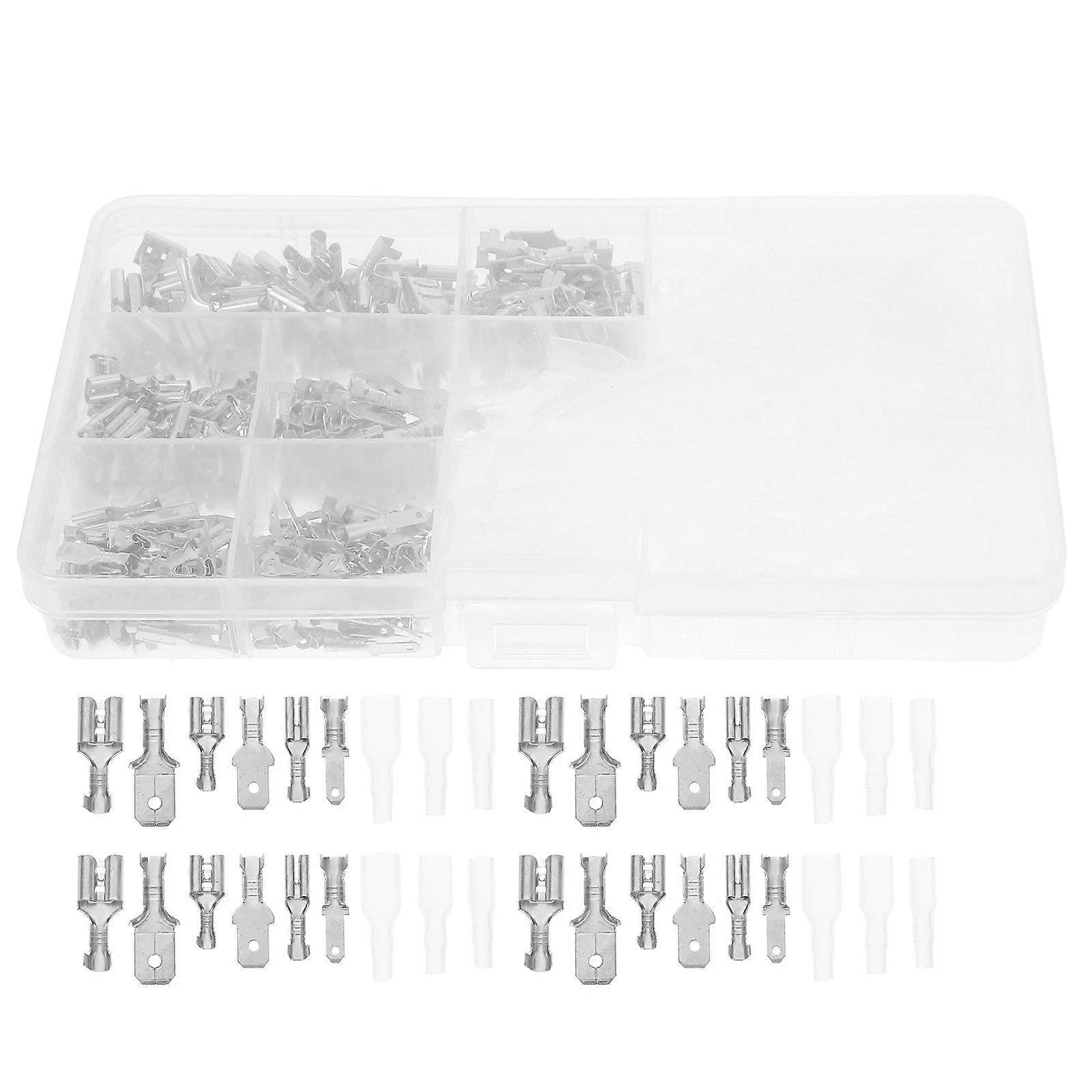 360pcs Insulated Spade Quick Disconnect Connectors Kit   Electrical Crimp Terminals for Safe, Reliable Wire Connections   Ideal for Professionals and