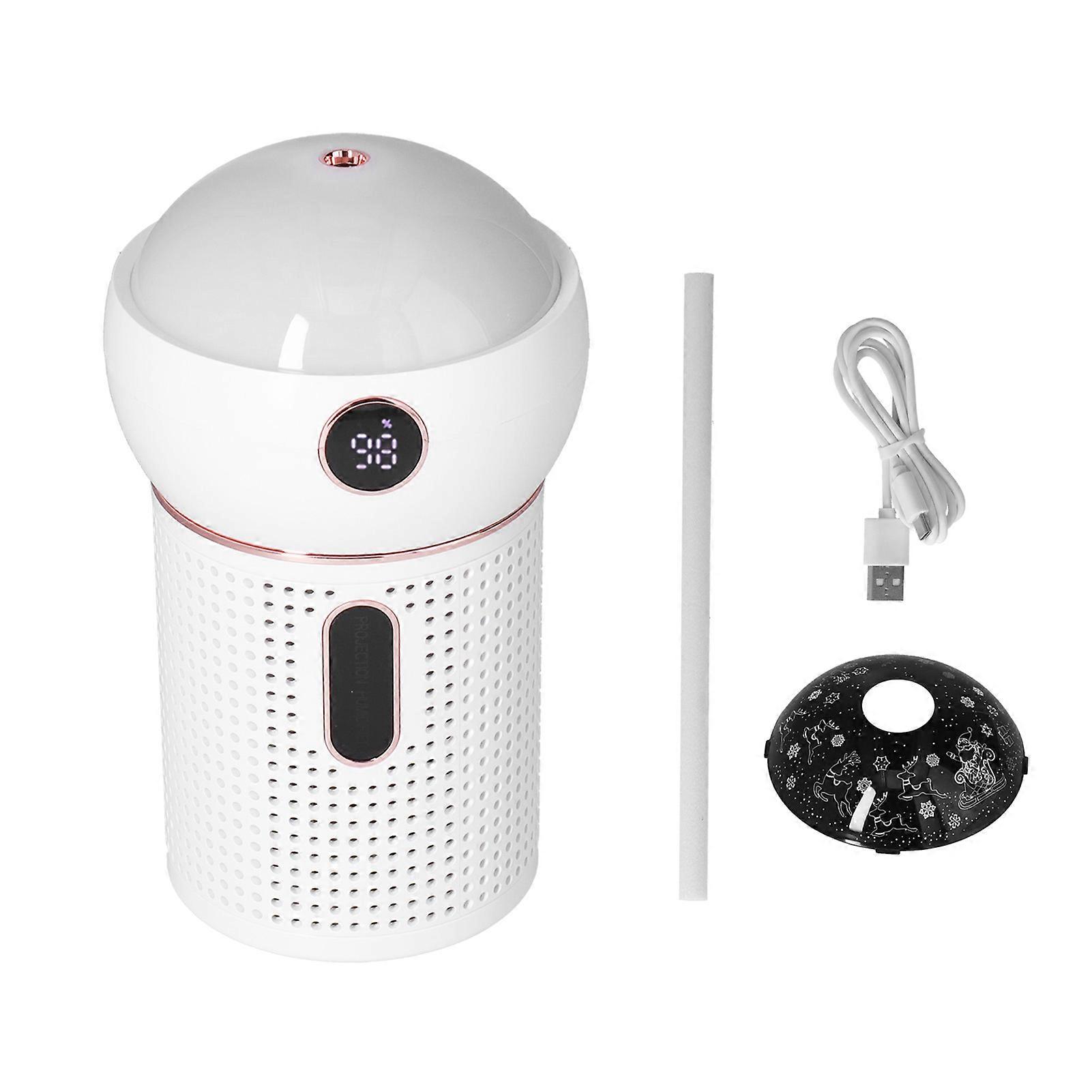 630ml Large Capacity Humidifier Single Spray 360° Projection Humidifier for Home Car USB Charging