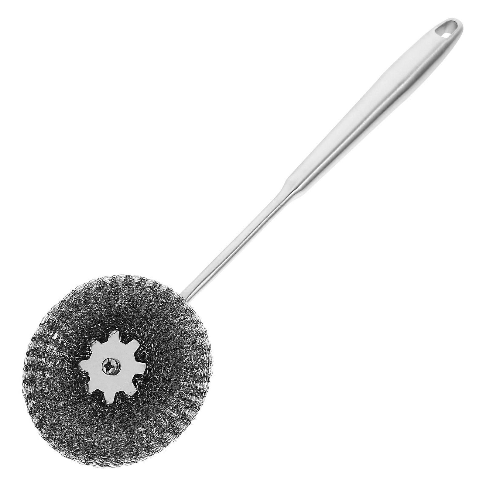 Kitchen Scrubber Brush Long Handle Pointed Tip Ergonomic Design 1Set
