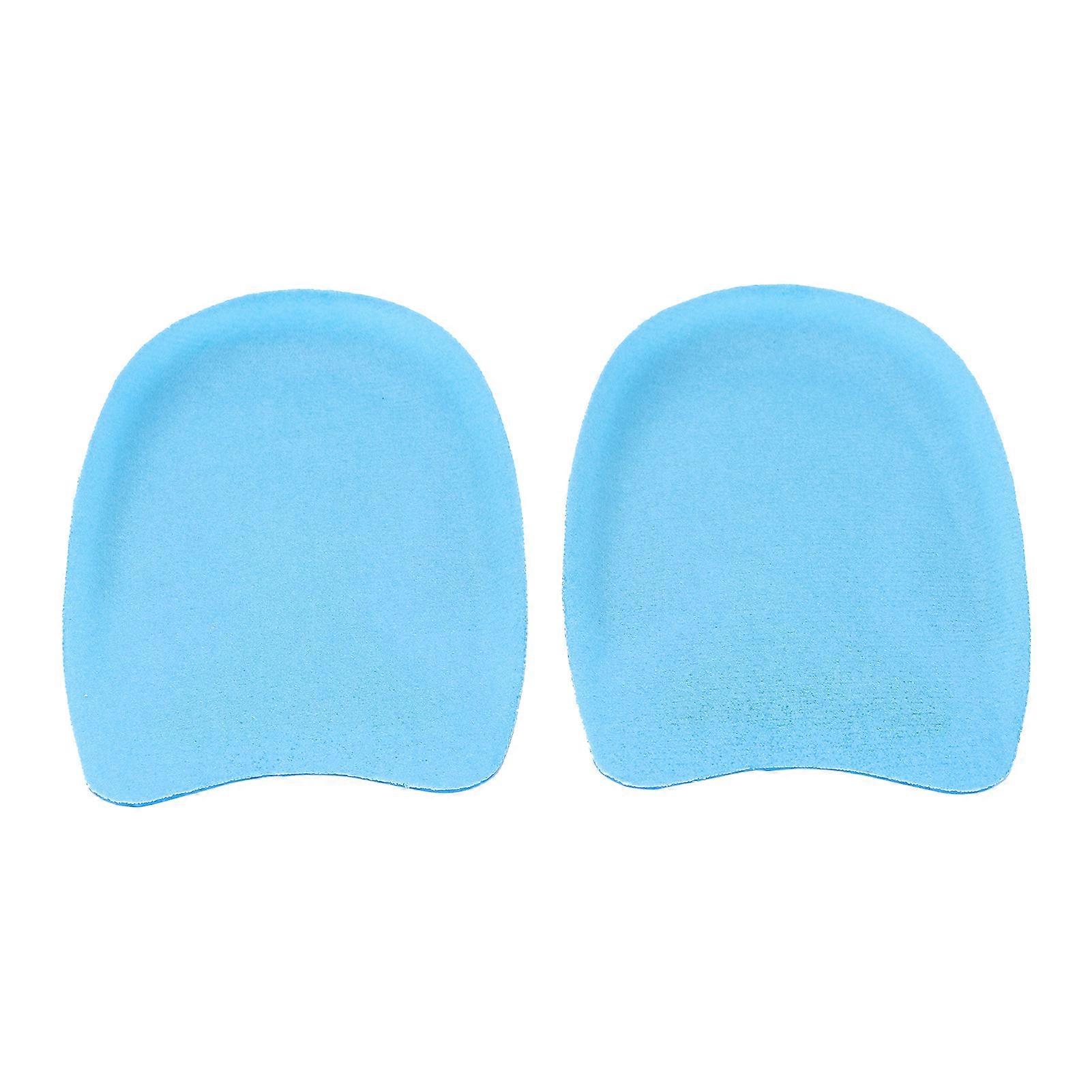 Heel Support Cups Shock Absorption Elastic Heel Pad Breathable Half Heel Insole for Pain Relief