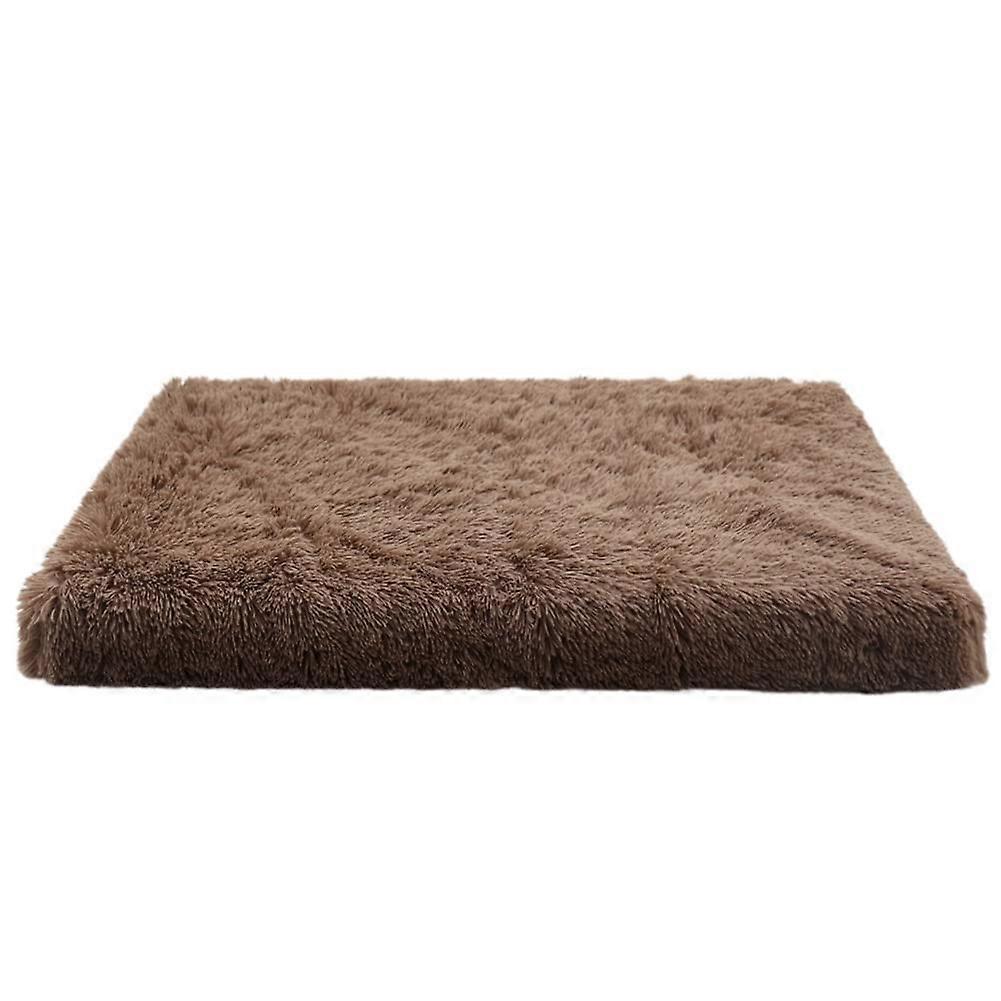 Dog Bed for Small, Medium and Large Dogs Dog Cushion Fluffy Dog Mat Washable Dog Sofa with NonSlip Underside, Khaki, S (40 x 30 x 5 cm)