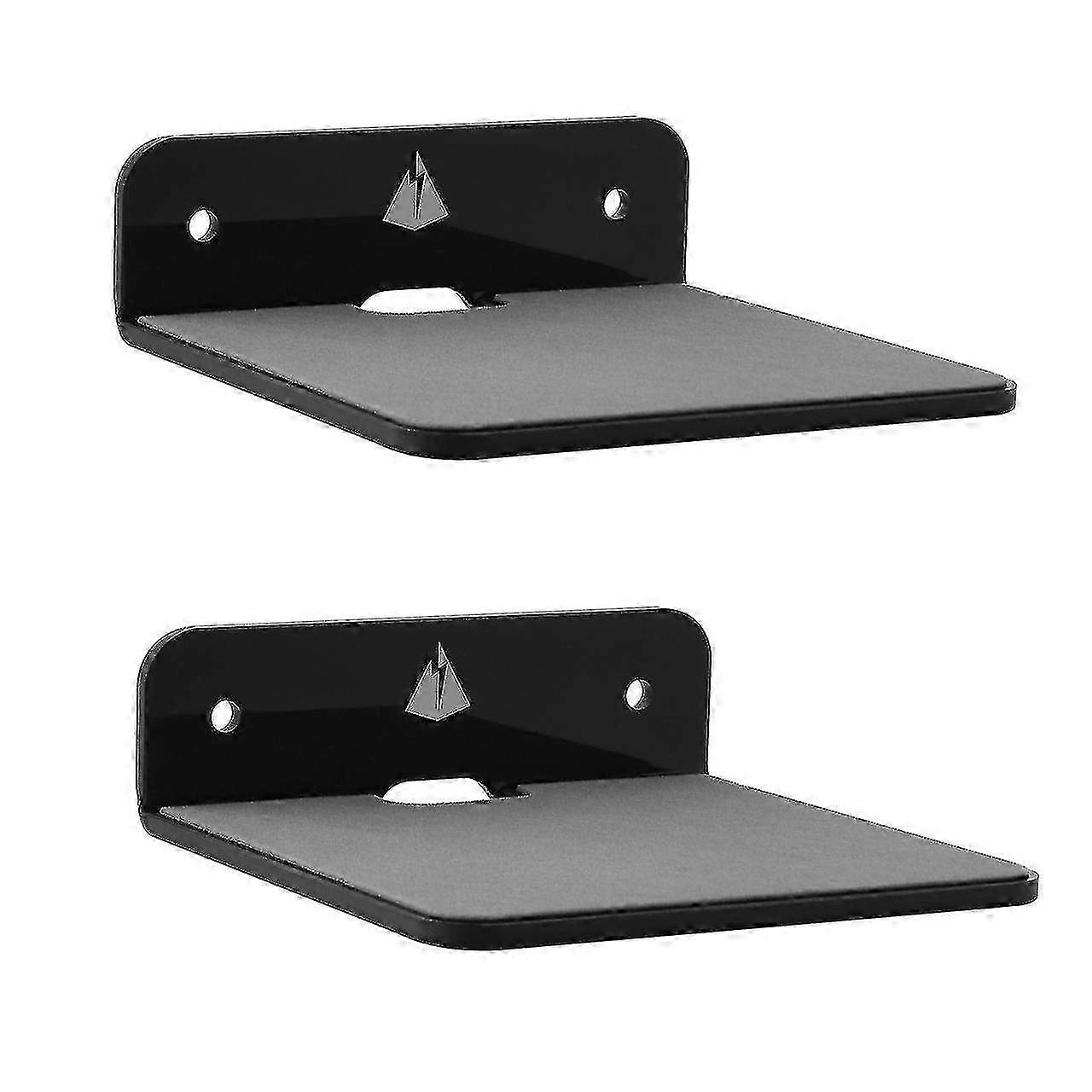2pack Wall Shelf Speaker Stand, Acrylic Wall Mount Display Shelf for Bluetooth Speaker, Webcam