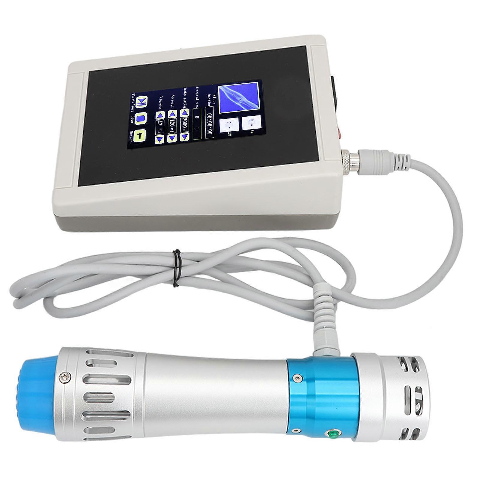 آلة الموجات الصدمية المحمولة تدليك الأنسجة العميقة تقلل من وجع الجسم الجسدي جهاز موجة الصدمة 110-