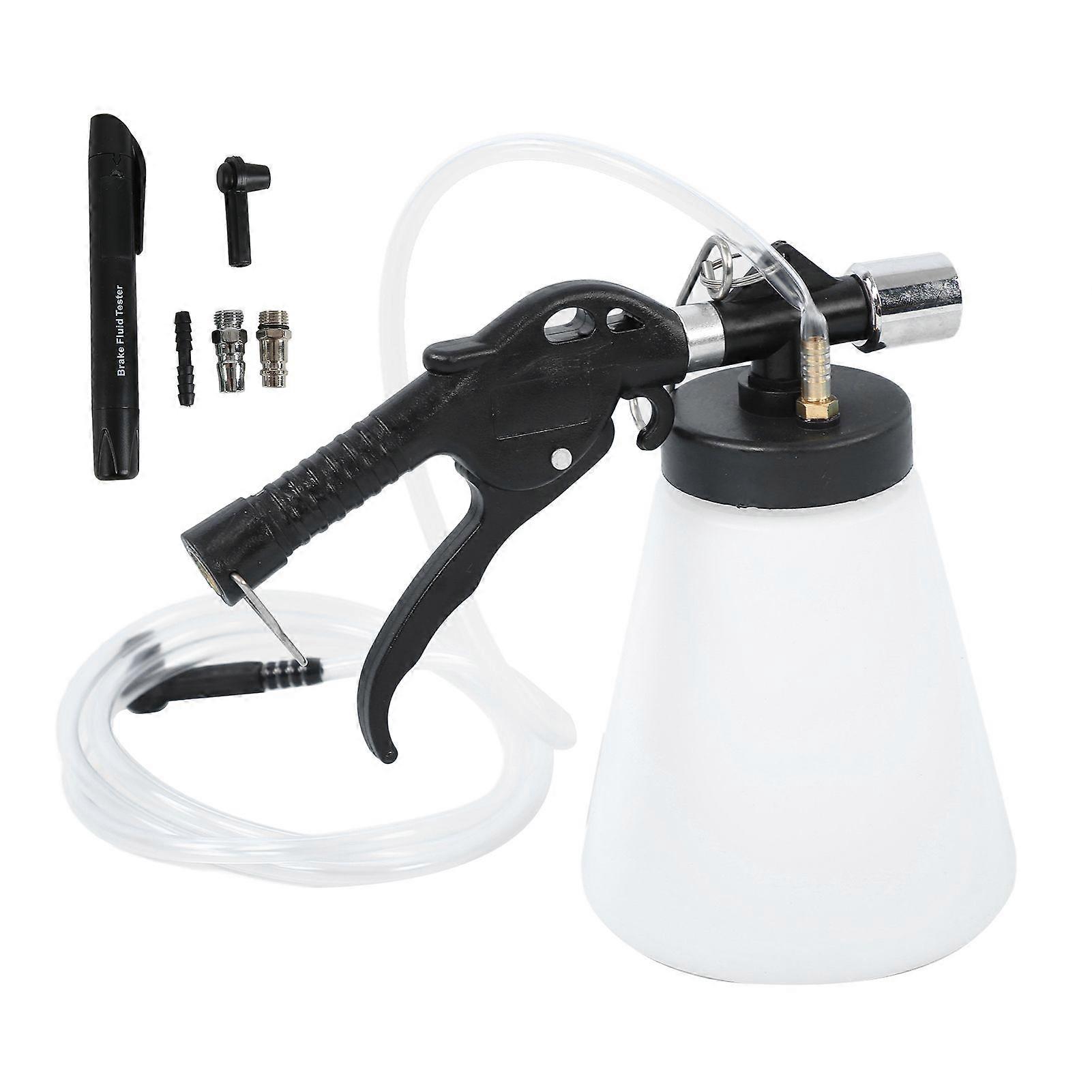Pneumatic Brake Fluid Bleeder Set Oil Replacement Extractor Tool with Tester Pen for Cars Trailers RVs