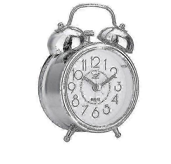 3 Polegadas Metal Bell Despertador Creative Retro Despertador Relógio Mudo Relógio Luminoso