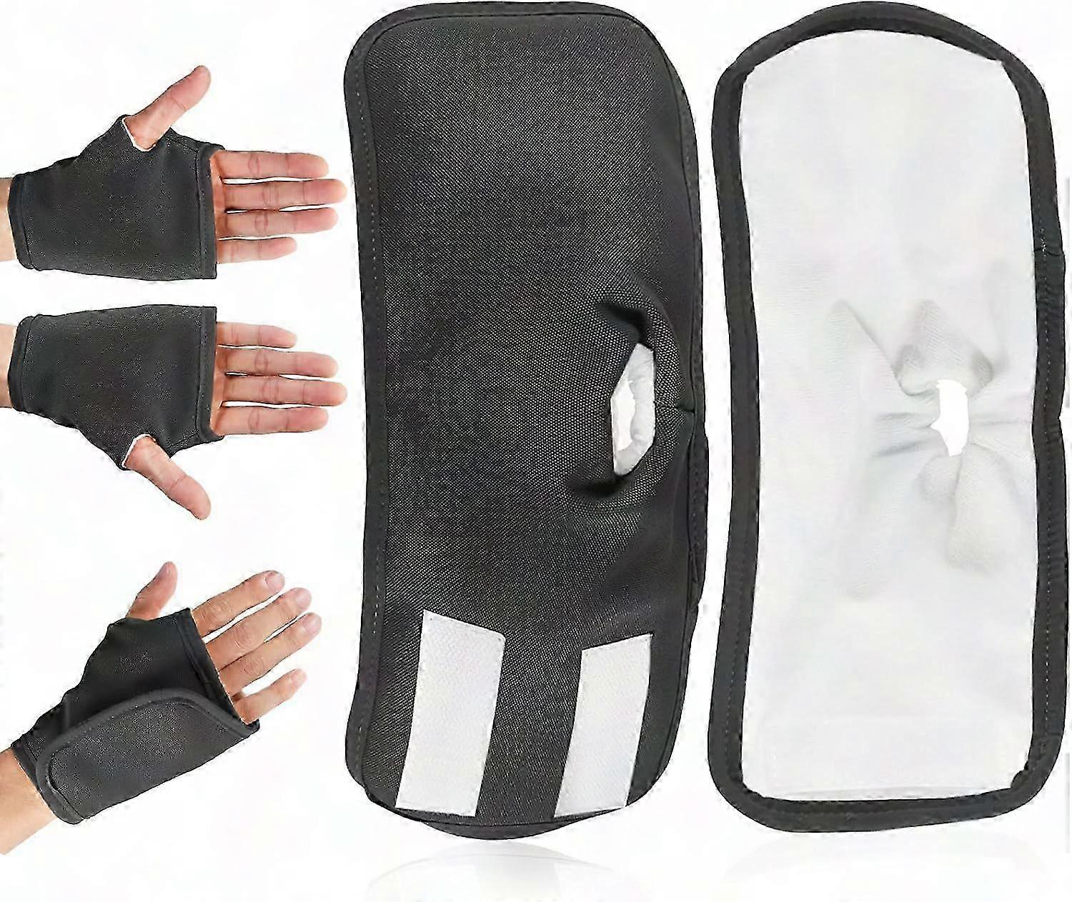 2pcs Reusable Castor Oil Packs for Hands, Adjustable Hand Wrap for Pain Relief & Detox