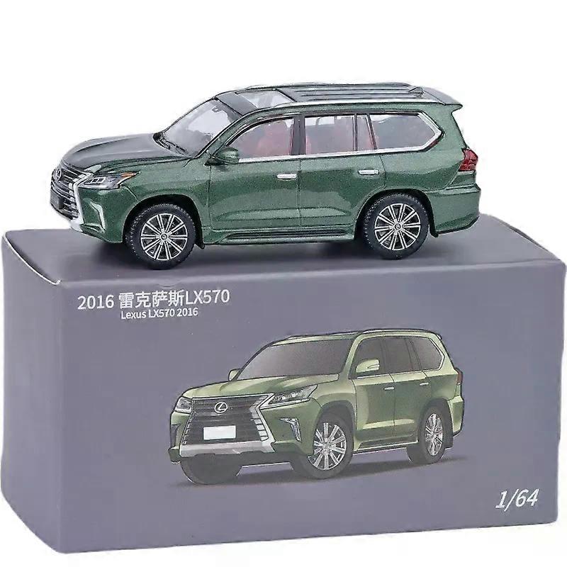 JKM 1/64 Model Car LX570 Alloy Diecast Classic Super Luxury Off-road Vehicle Toy Cars For Adults Collection Gifts