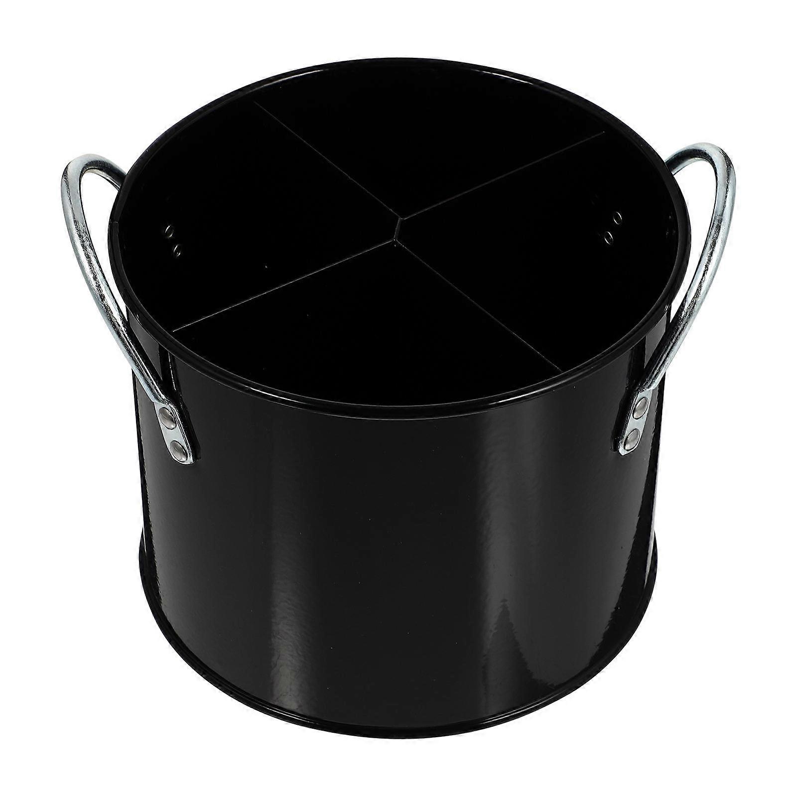 Tableware Cylinder Baking Jar Iron Material Simple Design Kitchen Organization 14X13.5CM Storage 1Pack