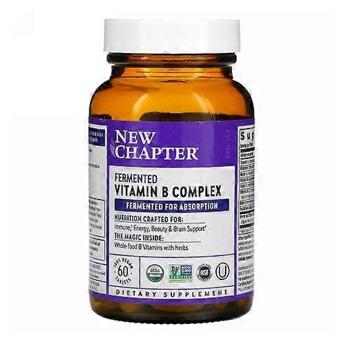 New Chapter Fermented Vitamin B Complex ,0 ,60 Count (Pack of 1)