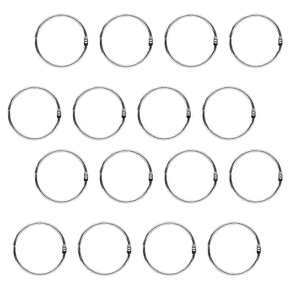 Binder Rings Set for DIY Photo Albums, Scrapbooks & Key Chains – Smooth Electroplated Finish