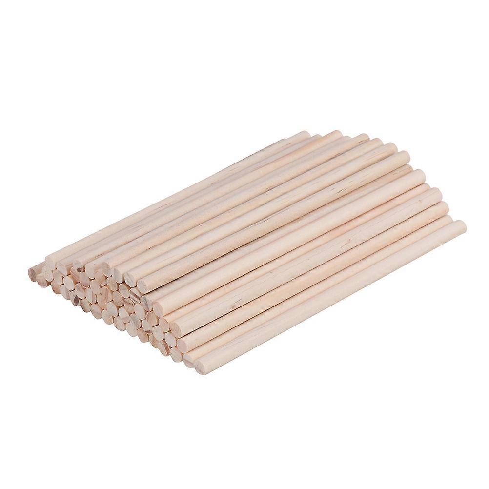 50pcs DIY Wooden Round Dowels Sticks for Crafting, Woodworking and Model Building – Natural Wooden Rods for Classroom Projects and Creative