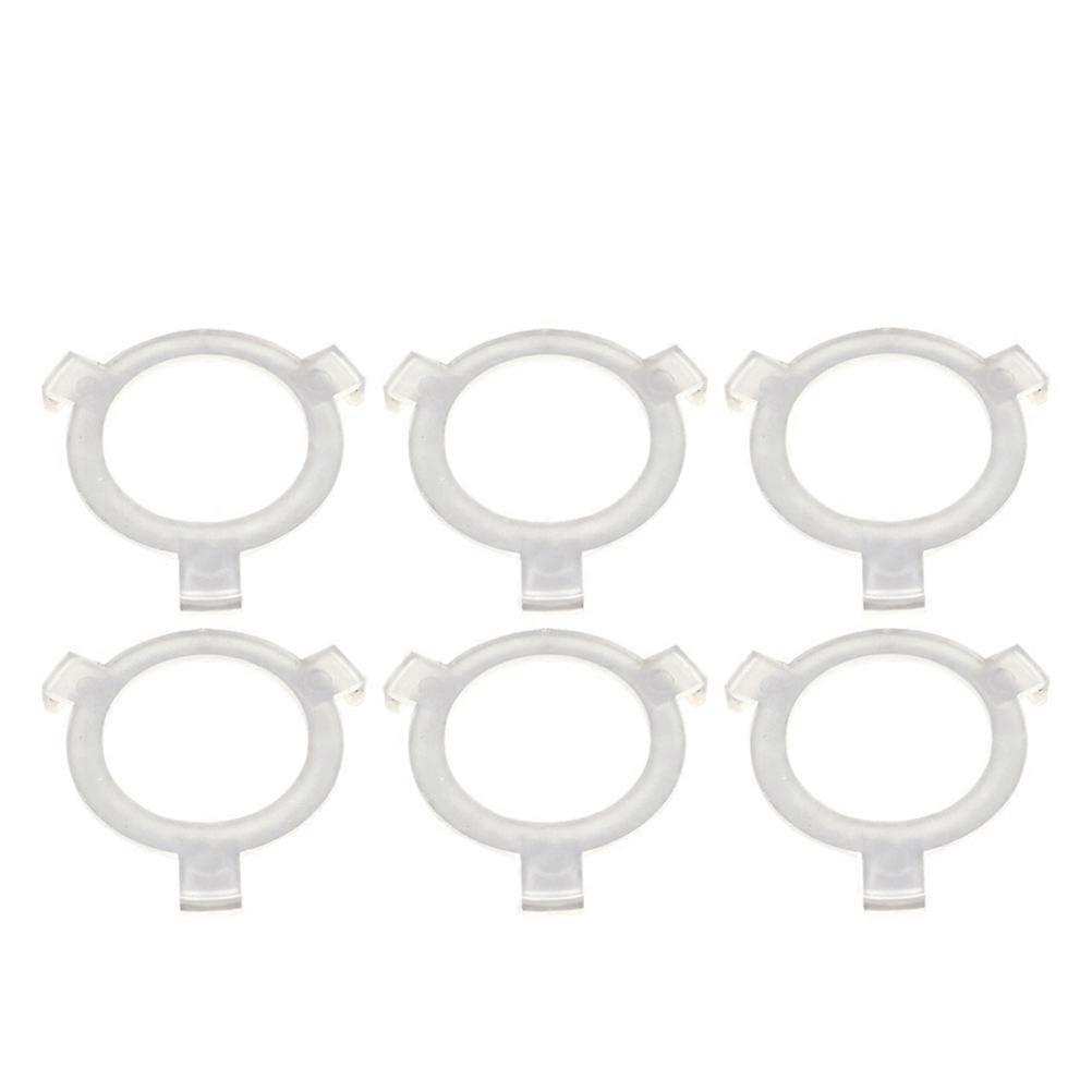 6pcs Lamp Socket E27 to E26 Converter Rings Accessories for Lamp White Plastic