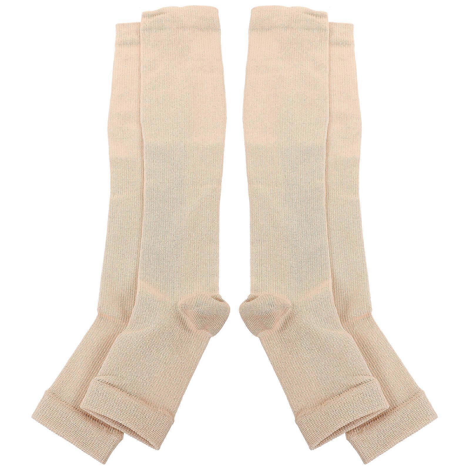 Women's Calf Socks Stockings Compression Socks For Daily Wear And Exercise Slimming Legs During Walking 2 Pairs