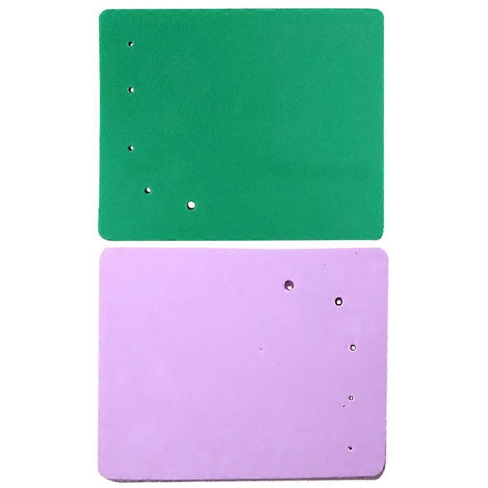 Cake Fondant Tool Assorted Color Sponge Pad for Shaping Flowers and Leaves 5 Holes 2PCS