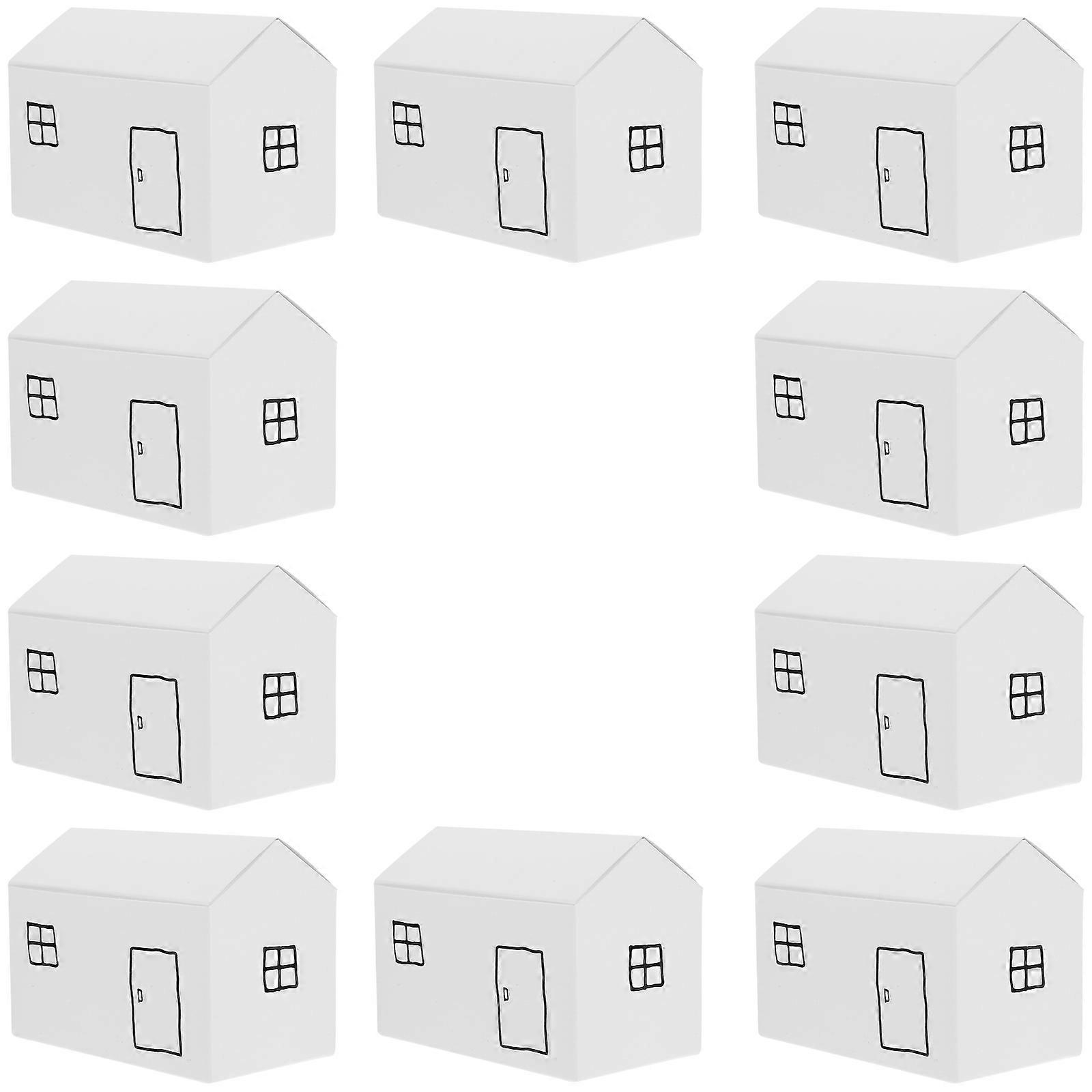 Baking Packaging Box House Shaped Gift Boxes for Storage Use 10Pcs