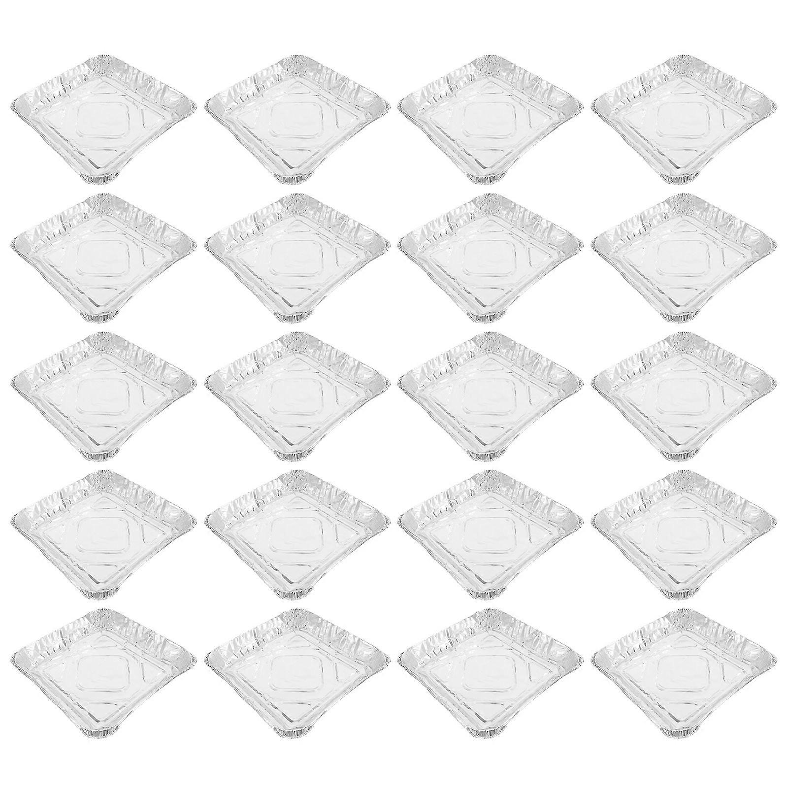 Aluminum Foil Baking Pans with Deep Capacity for Safe and Baking Use Silver 30pcs