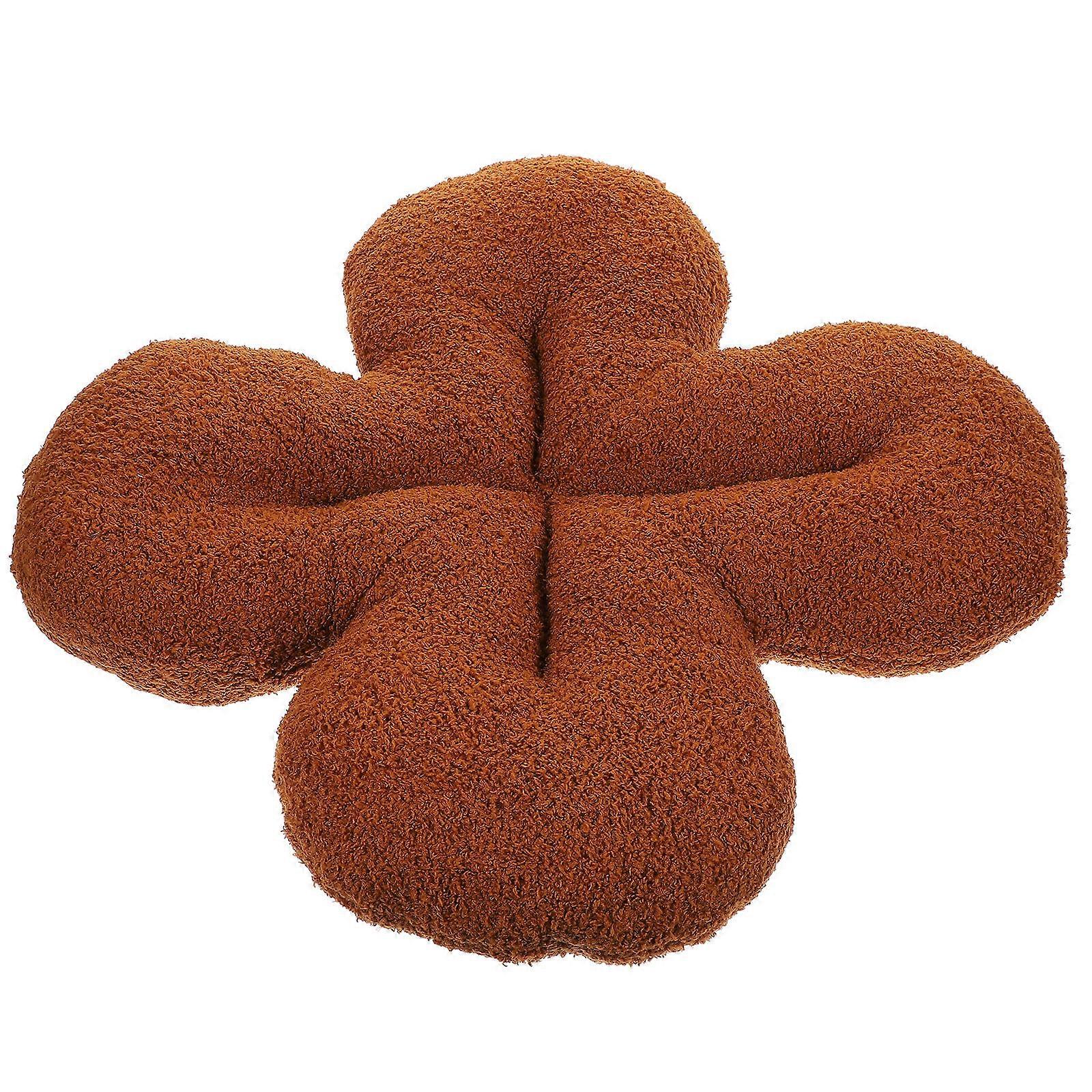 Decorative Pillows for Couch Shamrock Shaped Plush Cushion Seating Cushion Indoor Use 47x45x5CM 1Pack