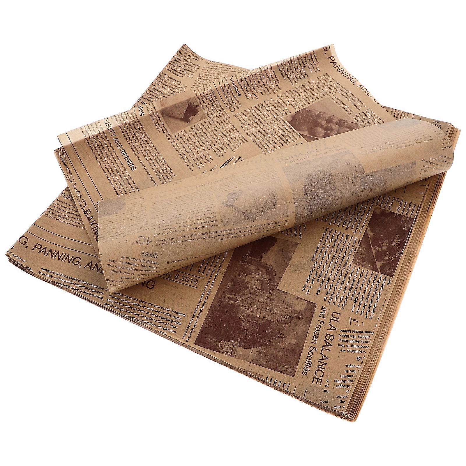 Greaseproof Food Wrapping Paper 100 Sheets Stylish Colored Parchment for Sandwiches, Cakes & Desserts, Oil Resistant Design for Parties