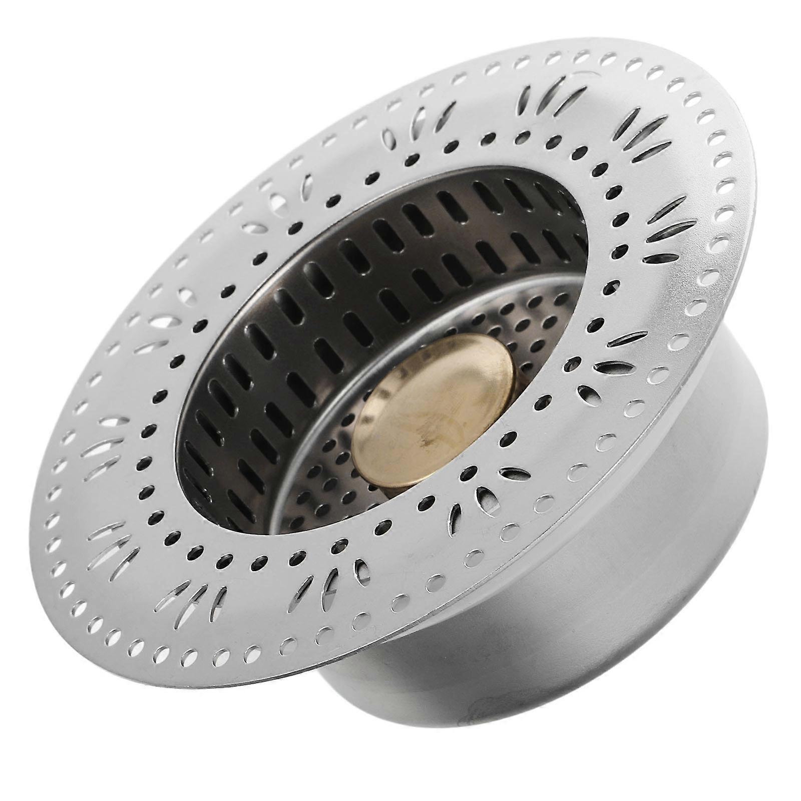 Stainless Steel Sink Strainer Stopper with Filter Basket for Kitchen Sink Drain Anti Clogging 1 Set