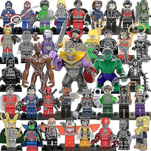 38 Avengers Hero Raccoon Tree Man Super Villain Assembling Building Block Minifigure Toy