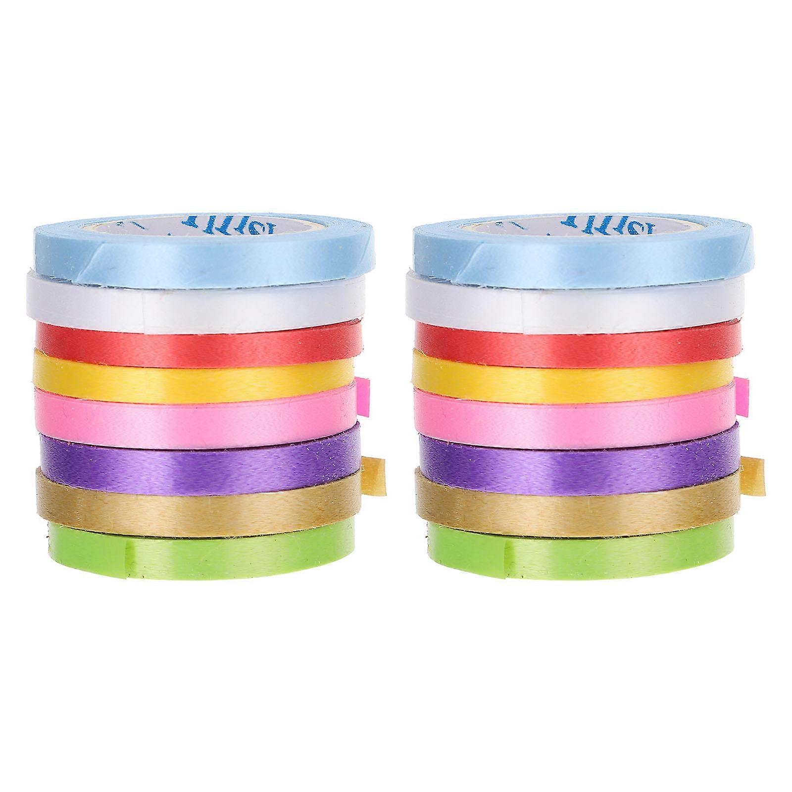 Crimped Ribbon Gift Wrapping 50 Rolls Curling Balloon String Assorted Color For Celebrations And Craft Enthusiasts