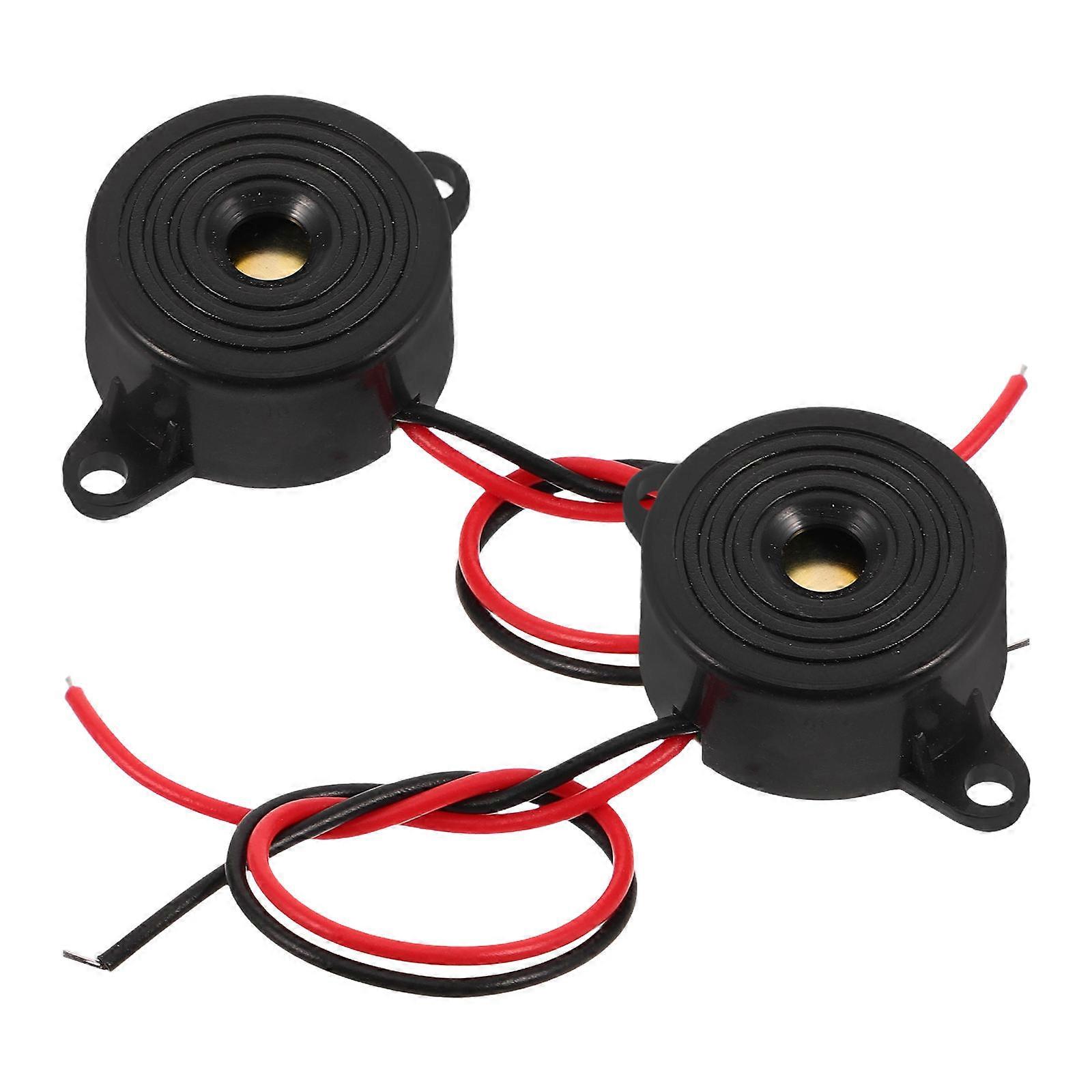 Active Piezoelectric Sound Warning Device for Electronics and Physics Projects – Durable and Reliable Performance, 2PCS Set