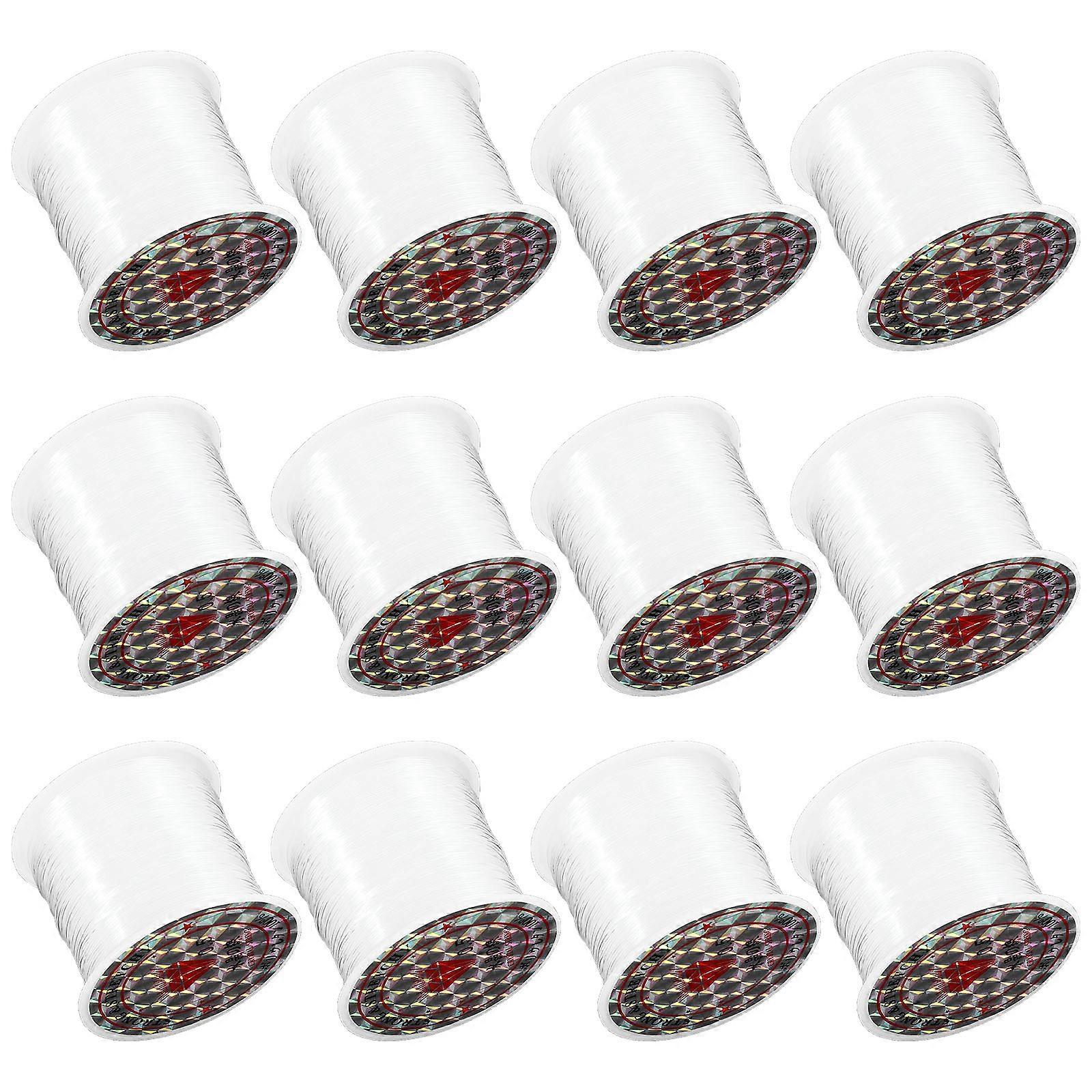 Invisible String 12 Rolls Ideal For Hanging Decorations 0.5mm Diameter Compact And Easy To Store TPU Material
