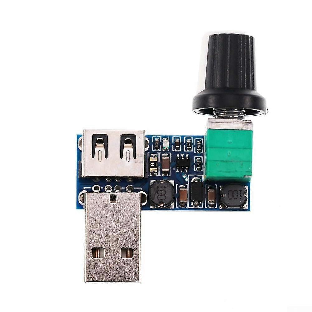 USB Fan Speed Controller for Home Office Travel, Adjustable Settings, Compact Design, Universal Compatibility