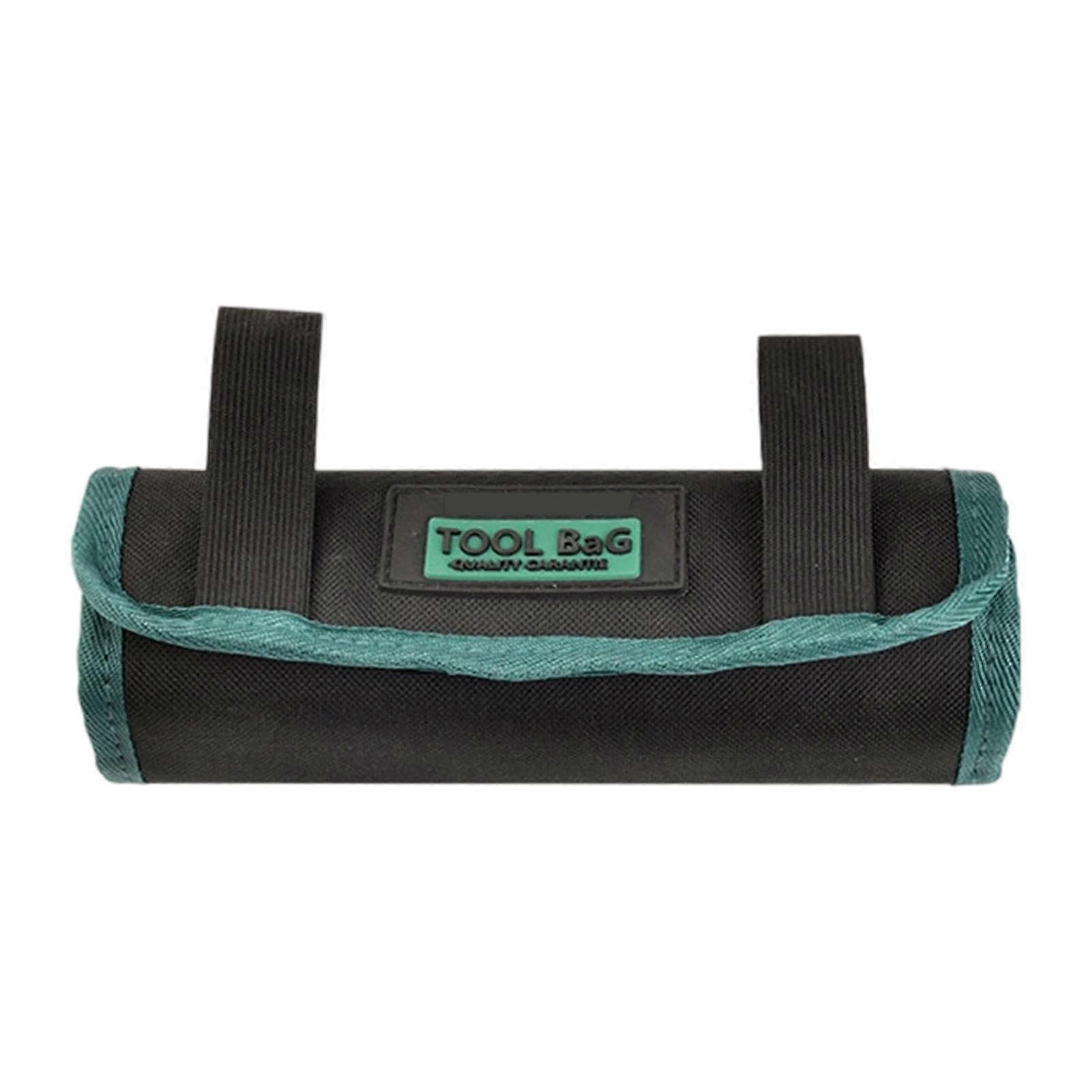 Drill Organiser Bag, Tool Storage, Canvas Roll Bag for Mechanics and Plumbers