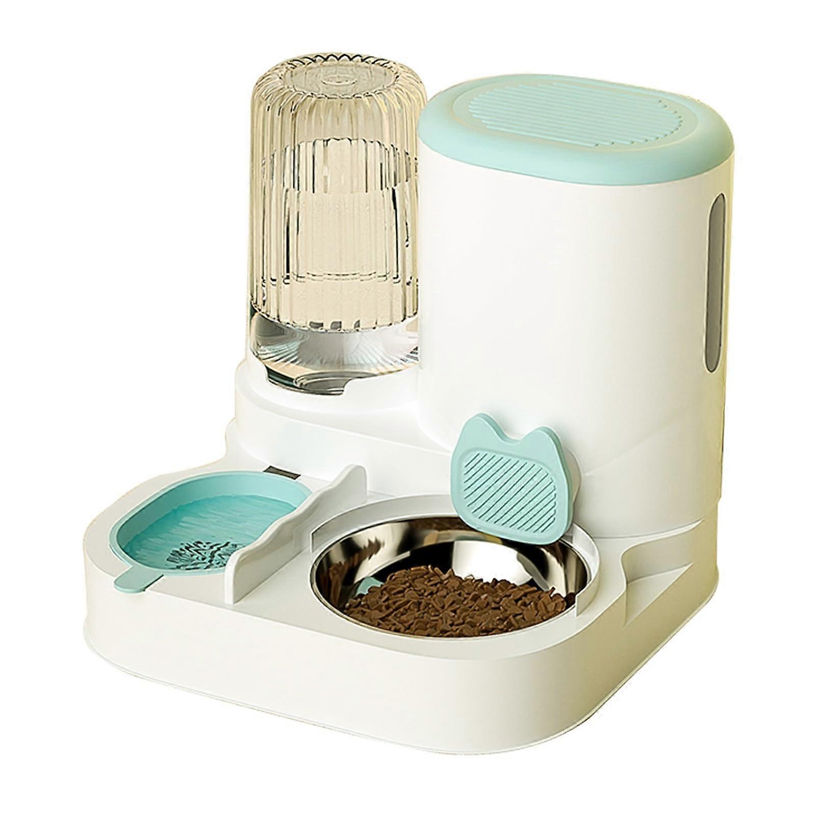 Cat Feeder Automatic For Cats, Two Bowls, Drinkers And Accessories, Compatible With Dogs, Puppies, Kittens, Rabbits