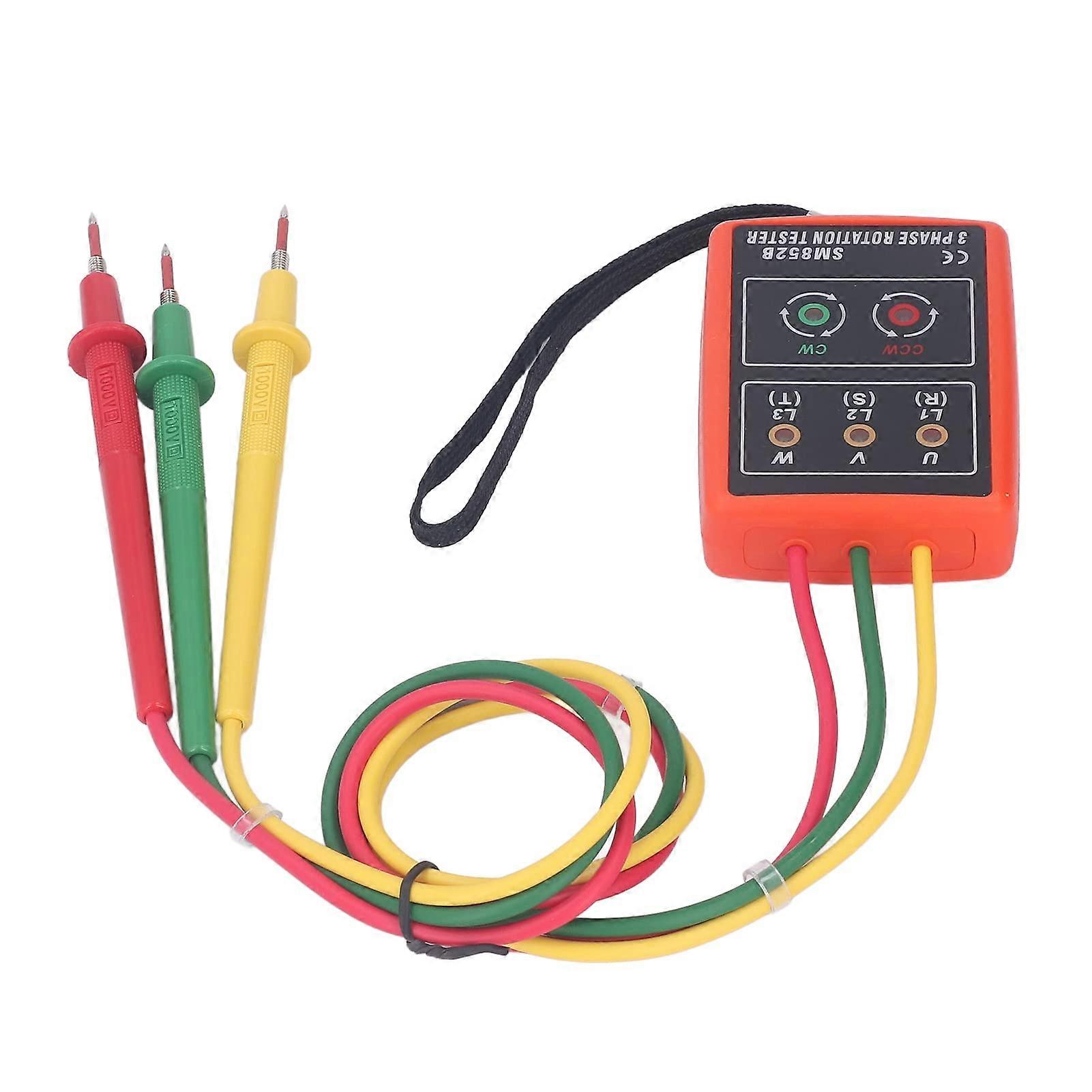 3 Phase Tester SM852B Detector Meter for Current Voltage Detection
