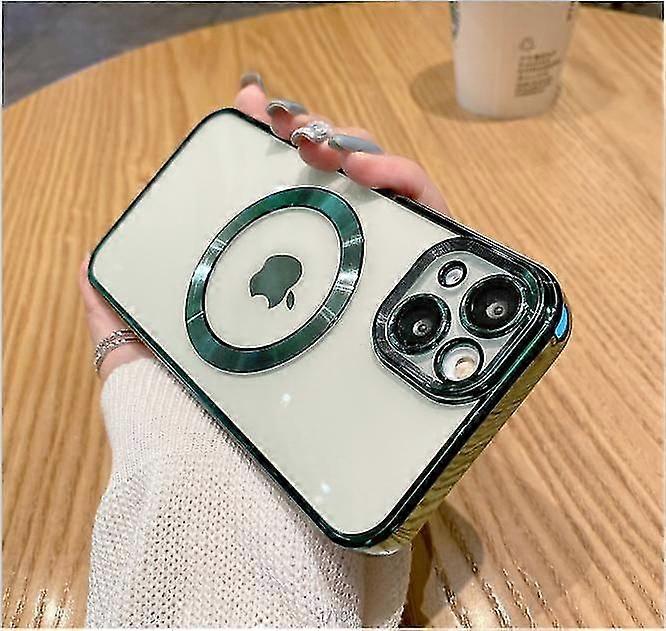 Clear Magnetic Phone Case for iPhone 14 13 12 11 Mini Pro Max Plus with MagSafe