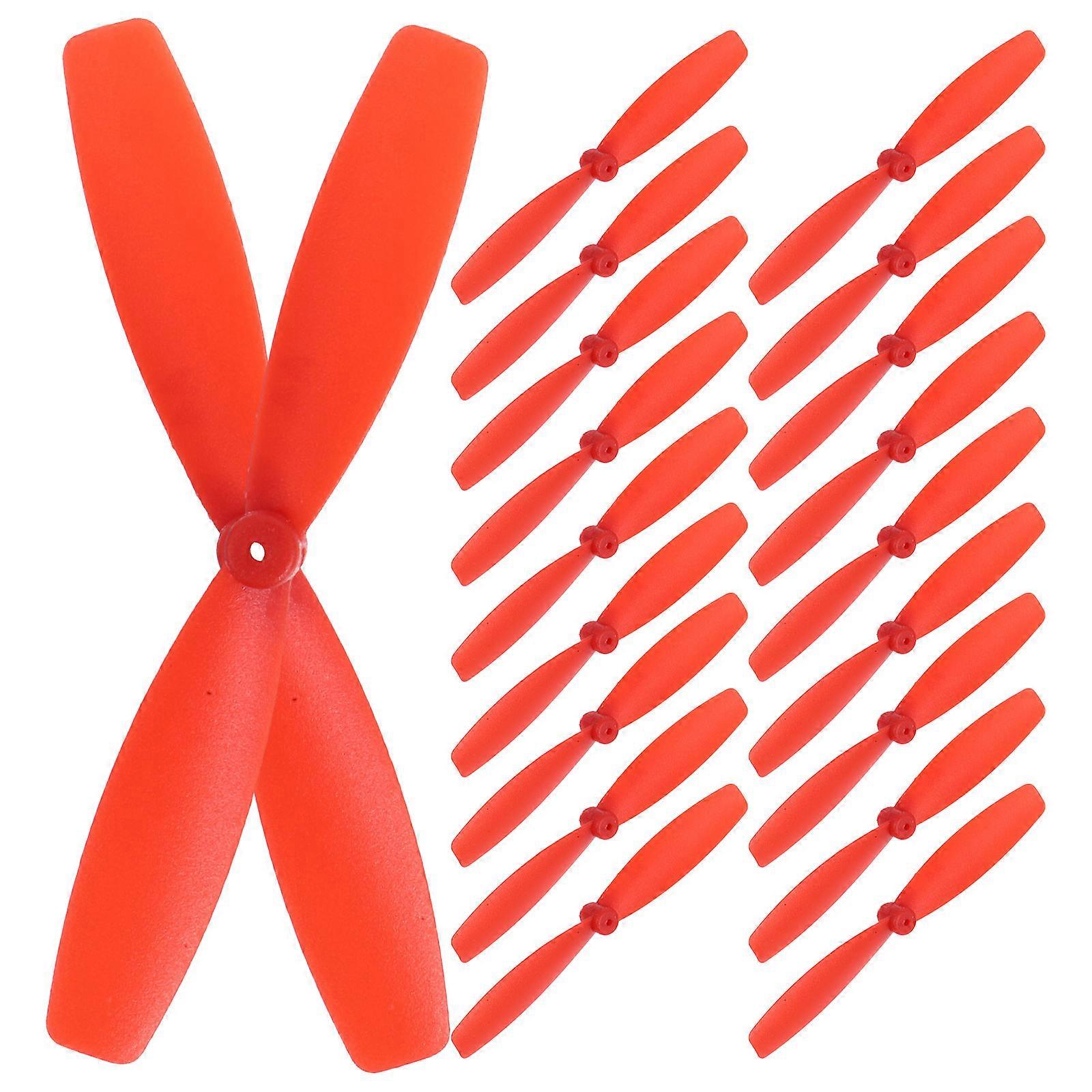 10 Pairs DIY Propeller Parts for RC Airplanes – Red Two Design, Easy Installation for Remote Control Planes