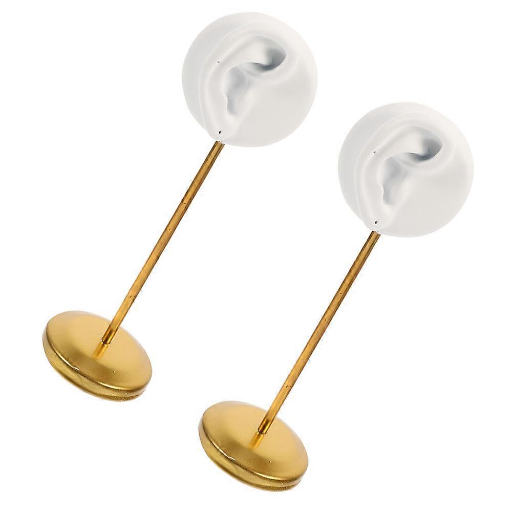 2pcs Creative Simulation Ear Display Rack Desktop Earring Holder Dual homes Ear Display Rack