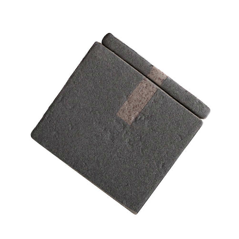 Tea Container Crude Pottery Black Retro Decorative Storage Container Kitchen Use 1Pcs