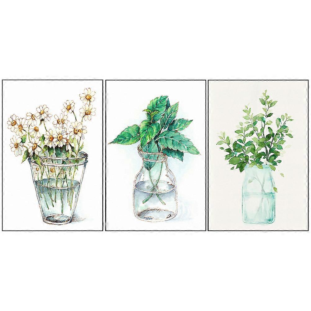 Frameless Canvas Wall Paintings For Wall Art Decoration In Bedroom And Living Room Assorted Color 3Pcs