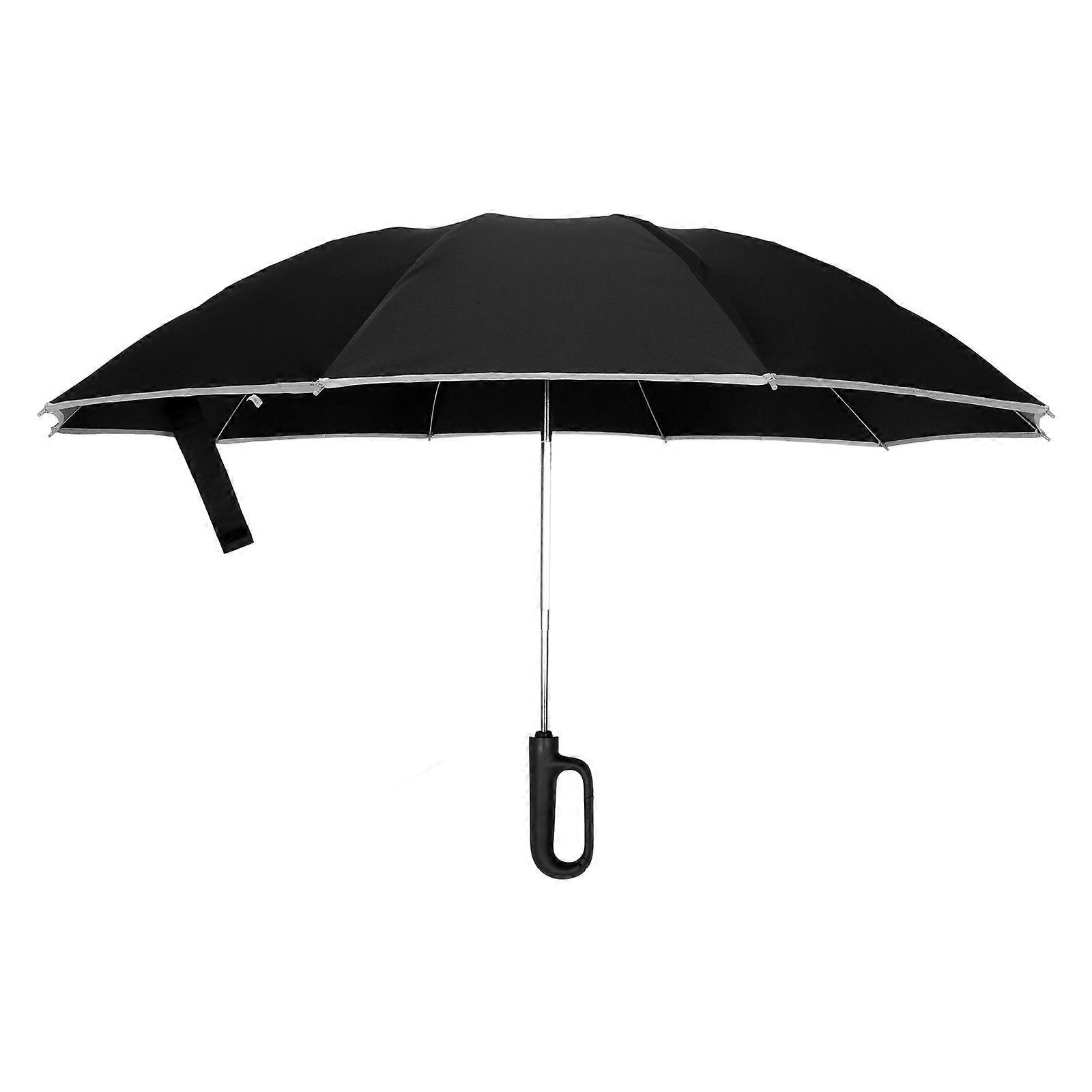 It looks like you're referring to a product description for a **compact, travel friendly umbrella** with several useful features. Let's break down