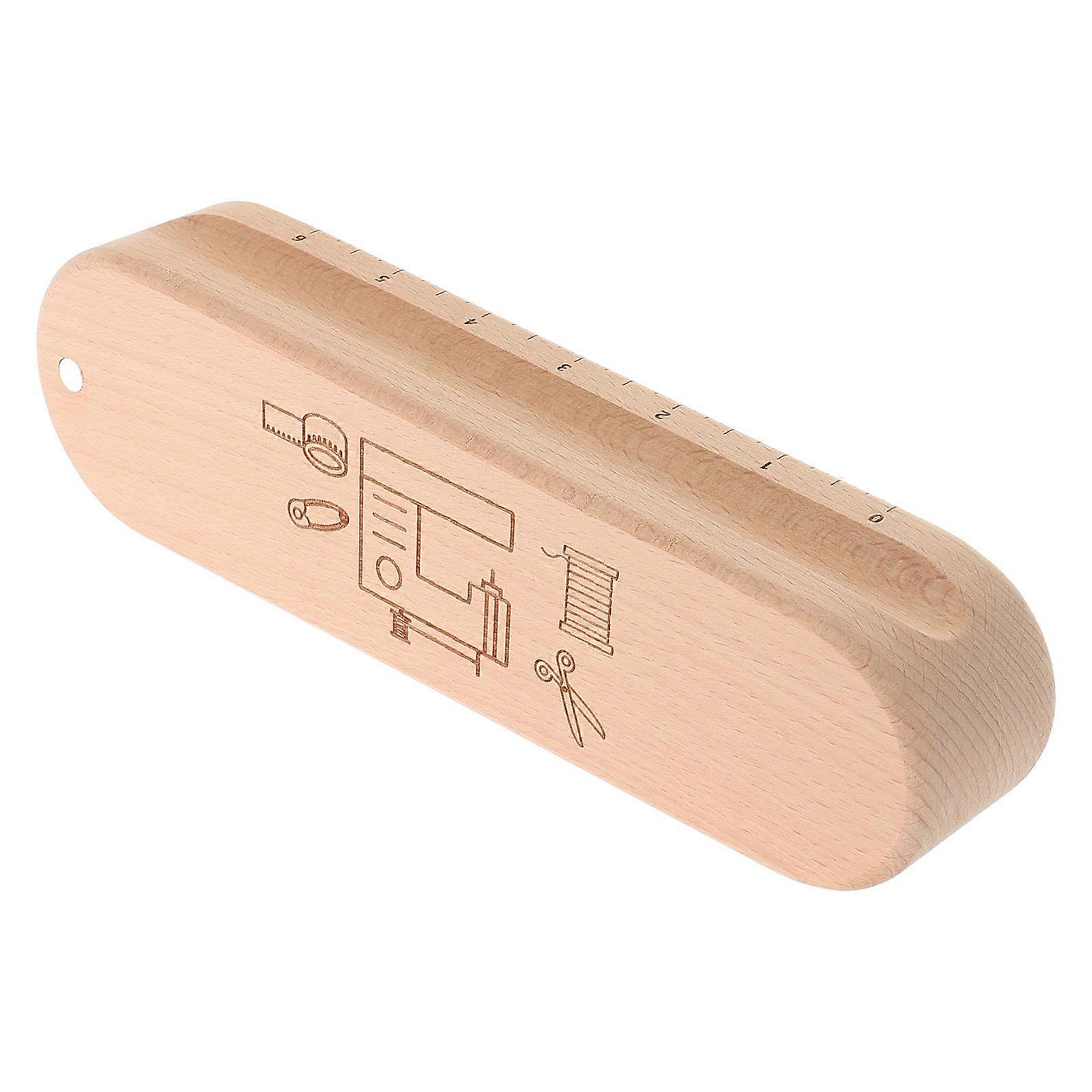Tailor Clapper Tool For Seam Pressing In Beige, Multi Functional Design Suitable For Quilting, 1Pcs