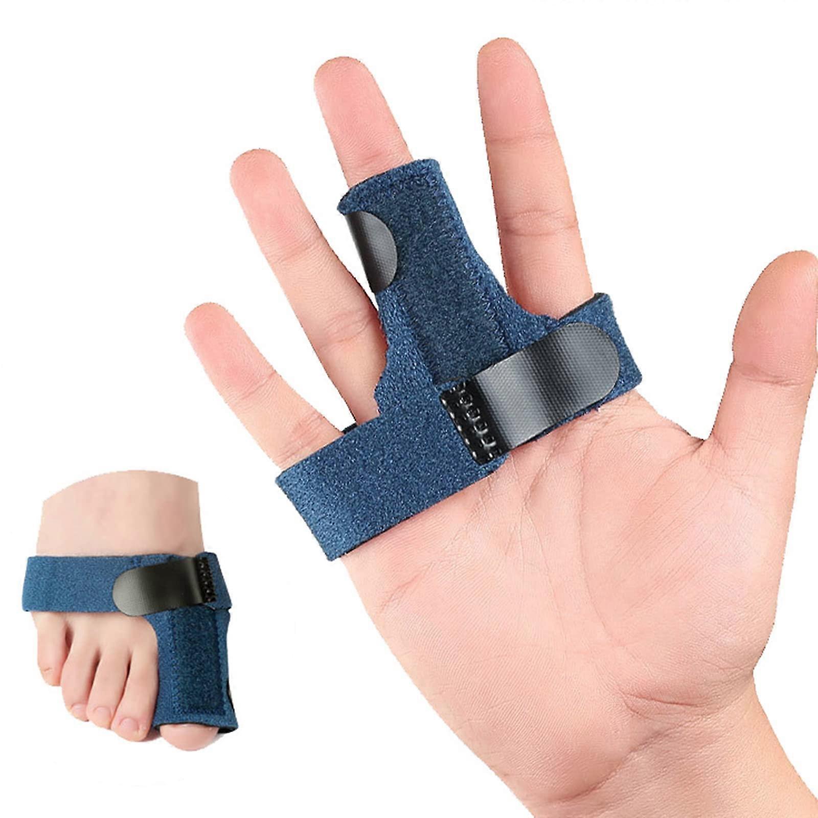 Finger Splint Snap Pack Of 2 Finger Protectors Bandage For Index Middle Ring Small Fingers Fracture Or Sports Injury