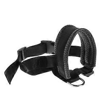 An Adjustable, Soft-Padded Dog Training Muzzle to Prevent Biting and Chewing.