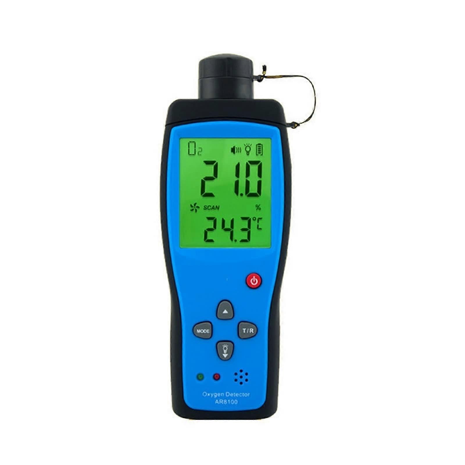 Portable Oxygen Detector O2 Gas Analyzer O2 Concentration Tester Range 030% AR8100 with Battery