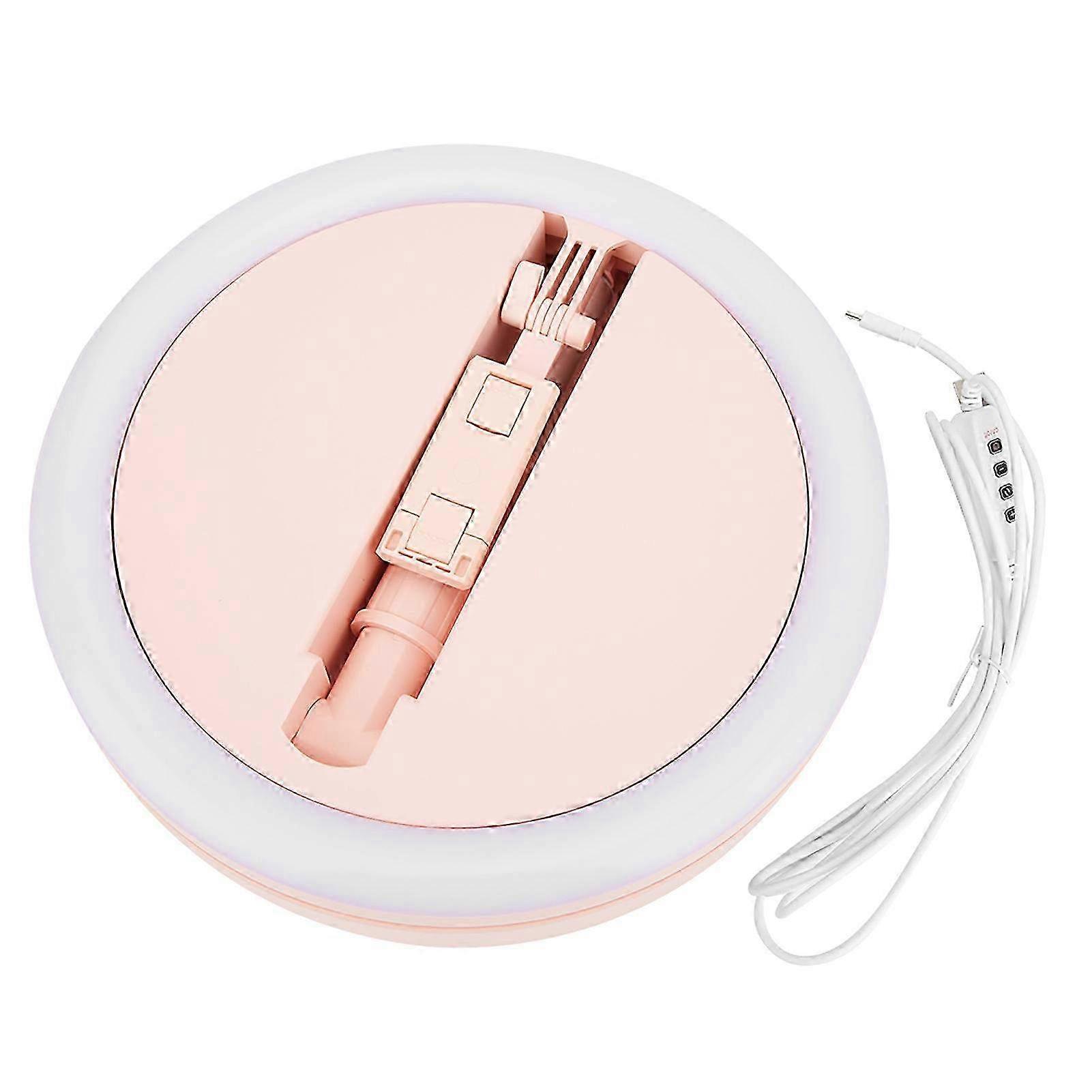 Adjustable USB Fill Light Stand with Foldable Mount - 3500-6000K Brightness for Live Streaming & Vlogging