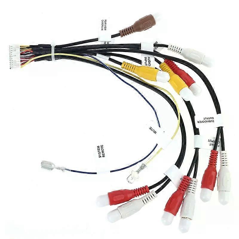 24 Pin Plug Car Stereo Radio RCA Output Wire Harness Wiring Connector Adaptor Cable for Pioneer AVIC-F900BT and AVICF90BT